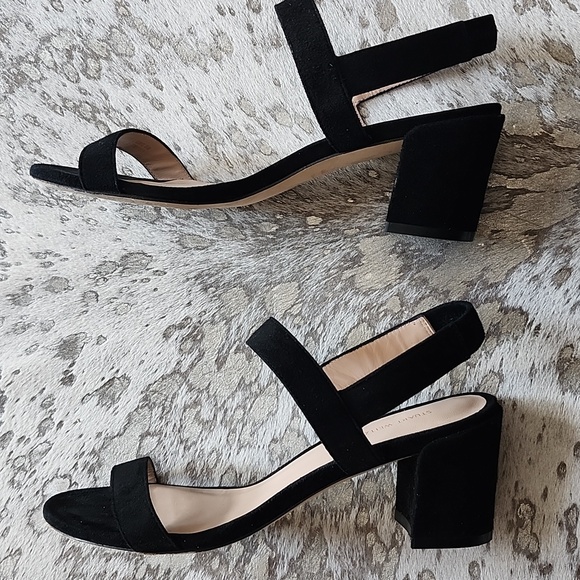 Stuart Weitzman Tisha Block Heel Suede Sandal Sz7 - Picture 5 of 8